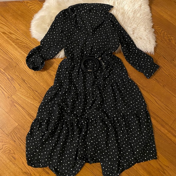 ZARA polkadot dress comes with belt - Picture 2 of 6